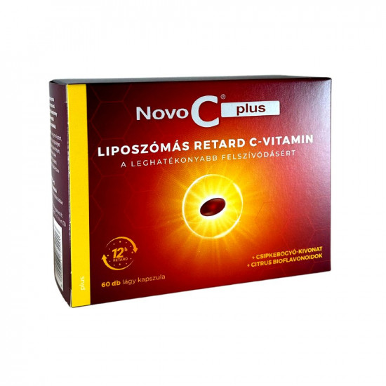 NOVO C PLUS LIPOSZÓMÁLIS C-VITAMIN CSIPKEBOGYÓ KIVONATTAL ÉS CITRUS BIOFLAVONOIDOKKAL - 60X